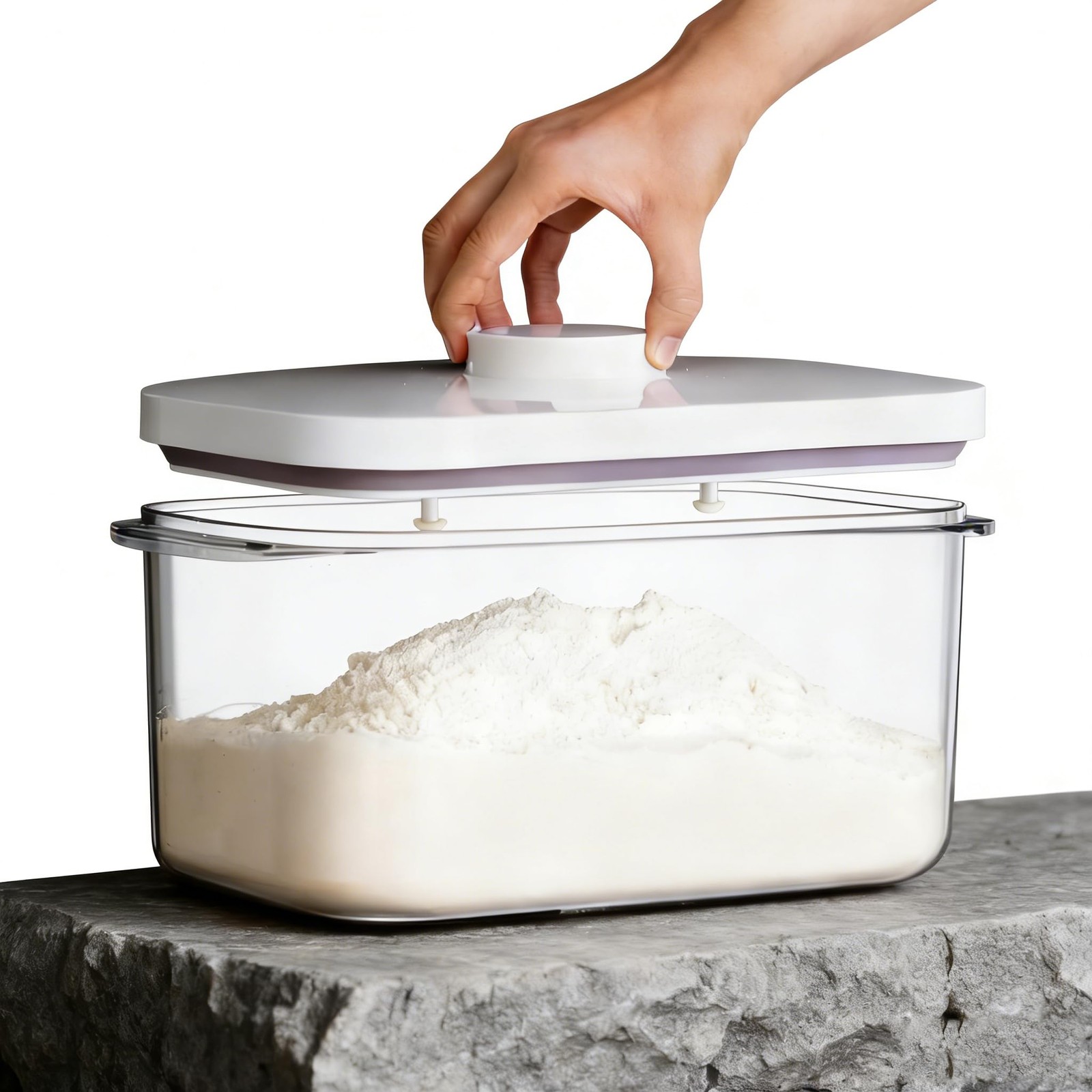 10lbs Rice Container – 5Qt/10 Lbs/6KG Cereal Dispenser Food Storage Container…