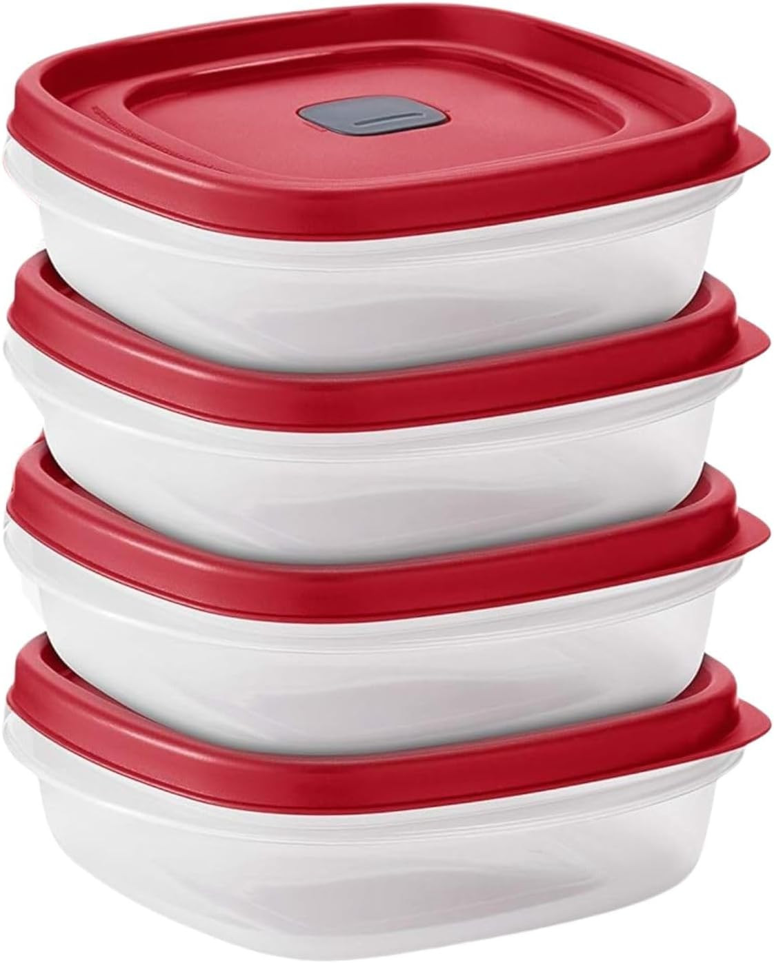 3-Cup Food Storage Containers with Vented Lids – Bpa-Free Plastic Sandwich Conta