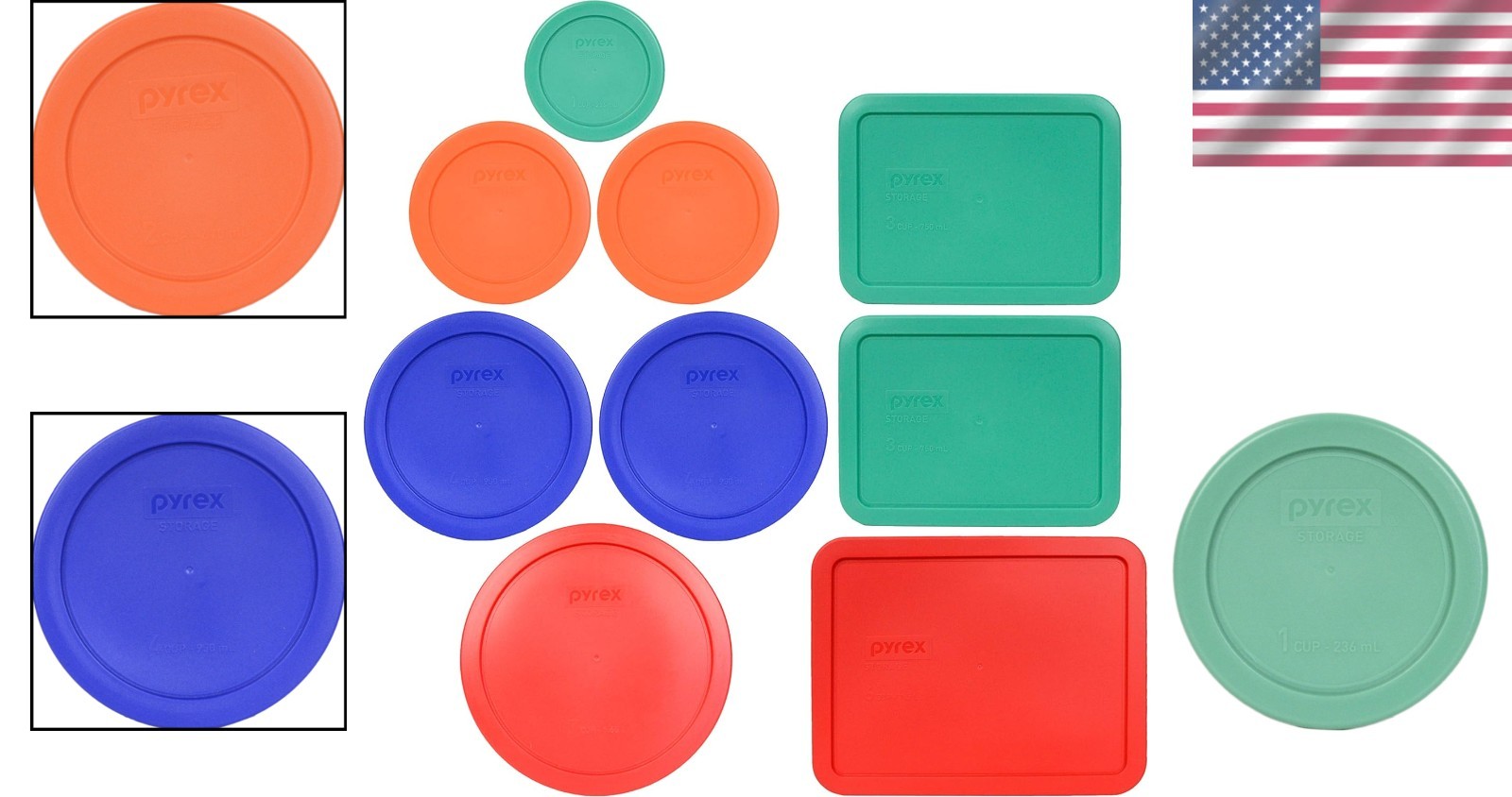 9-Piece BPA-Free Microwave & Dishwasher Safe Food Storage Set with Colorful Lids