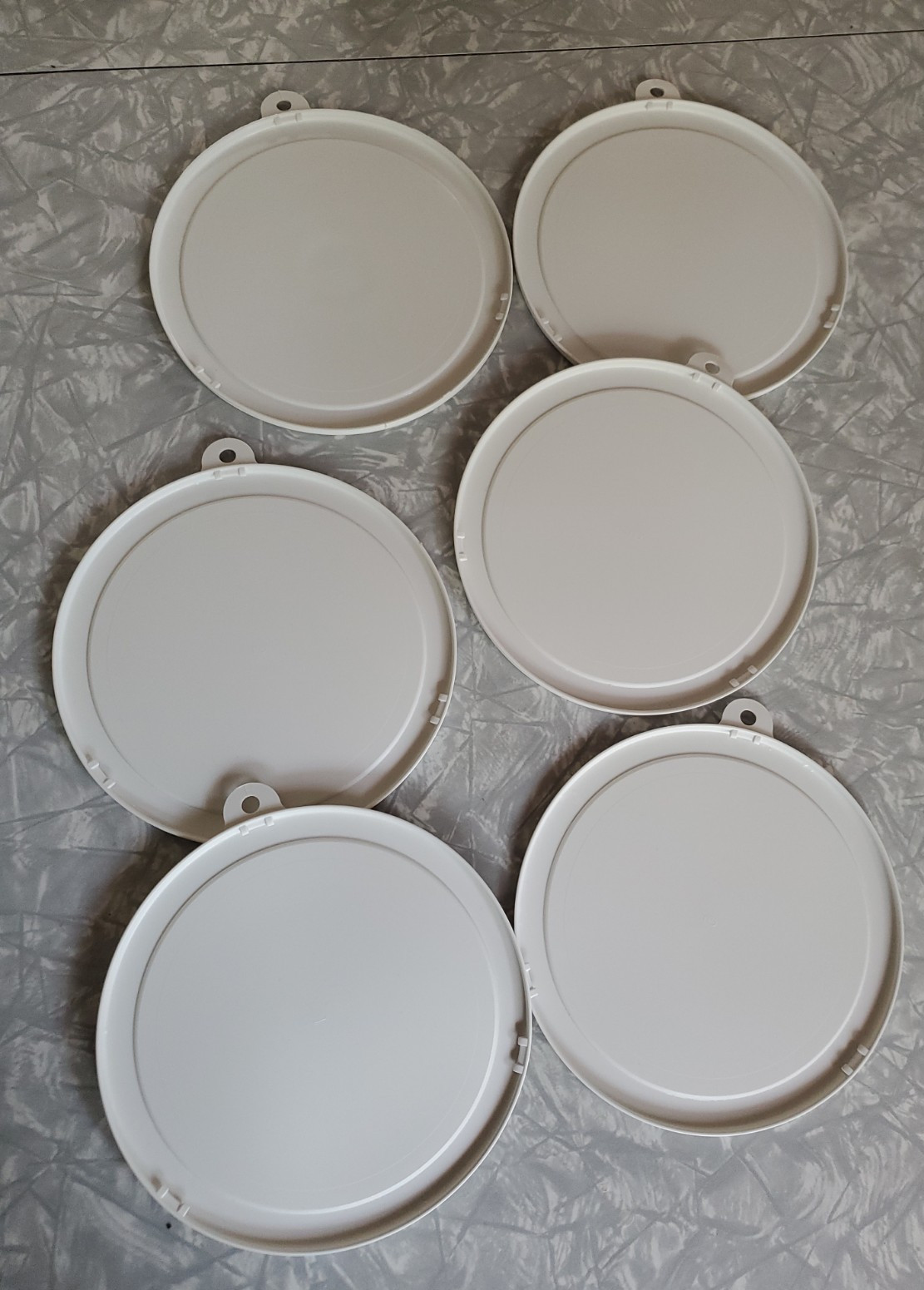 6 CORELLE Plastic Storage 18 oz Cereal Bowl 418-PC Replacement Lids 6-1/4″ wide