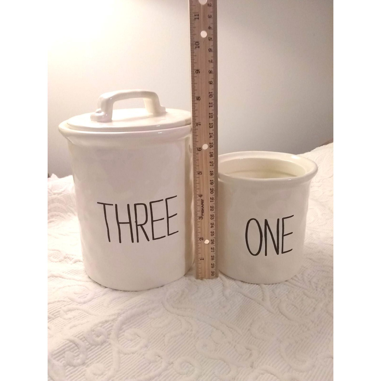 2015 Mud Pie One (no lid) & Three lidded storage cookie treat organize canisters
