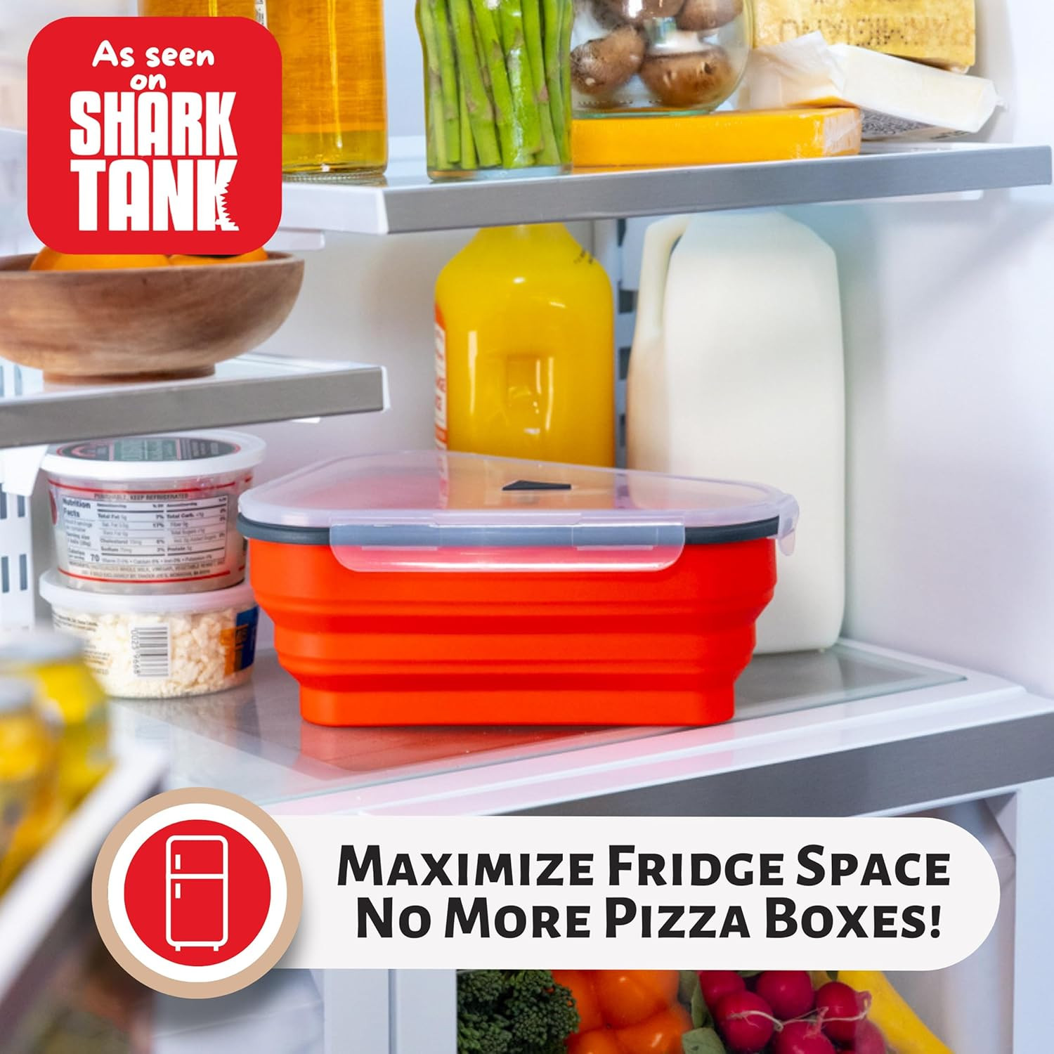The Perfect ™ – Reusable Pizza Storage Container with 5 Microwavable Serving …