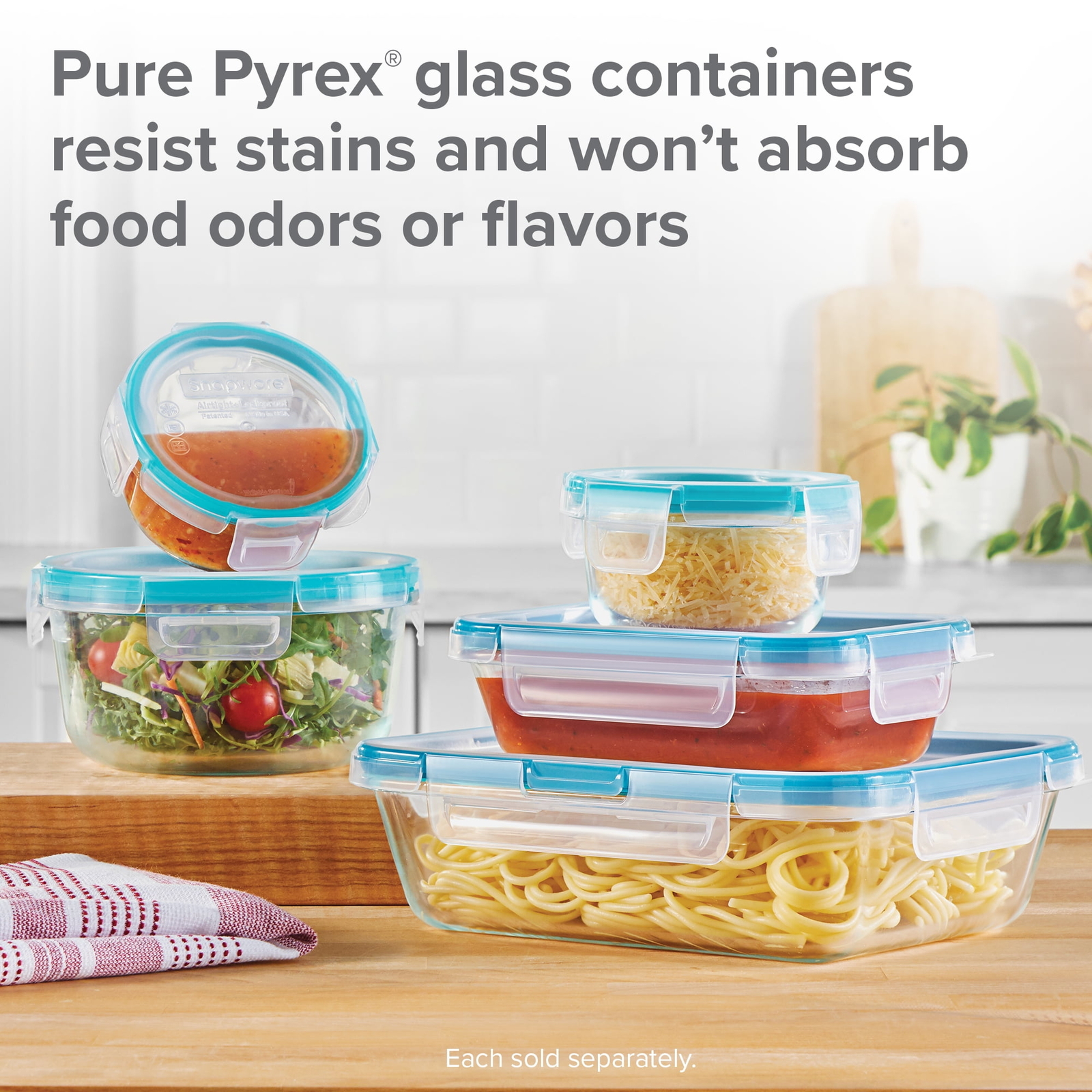 Snapware Total Solution Glass Food Storage with Lid, 4 Cups
