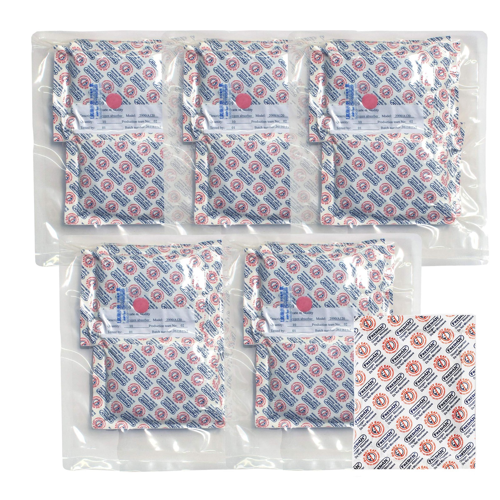 Freshus 2000Cc Oxygen Absorber – Long Term Food Storage 50 2000 Cc