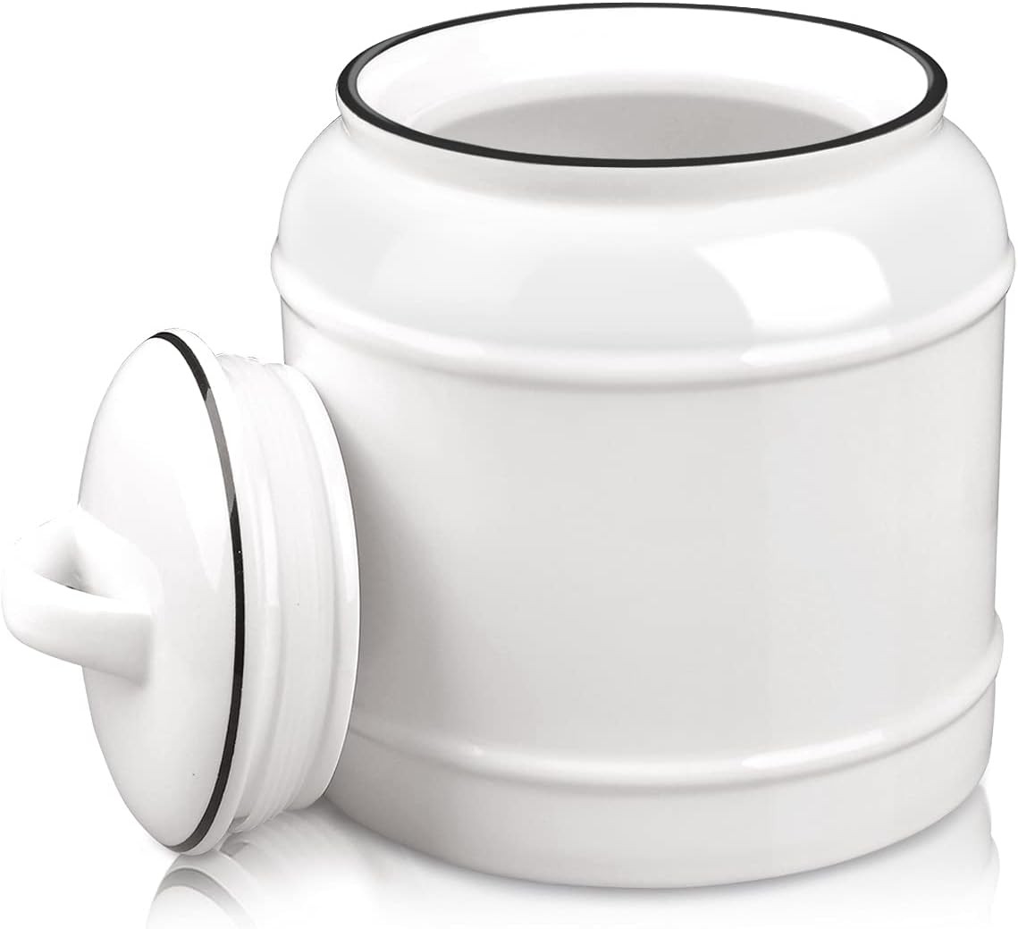 9cup/72oz Ceramic Jar for Dry Food Storage Containers, Airtight Cookie Jar with