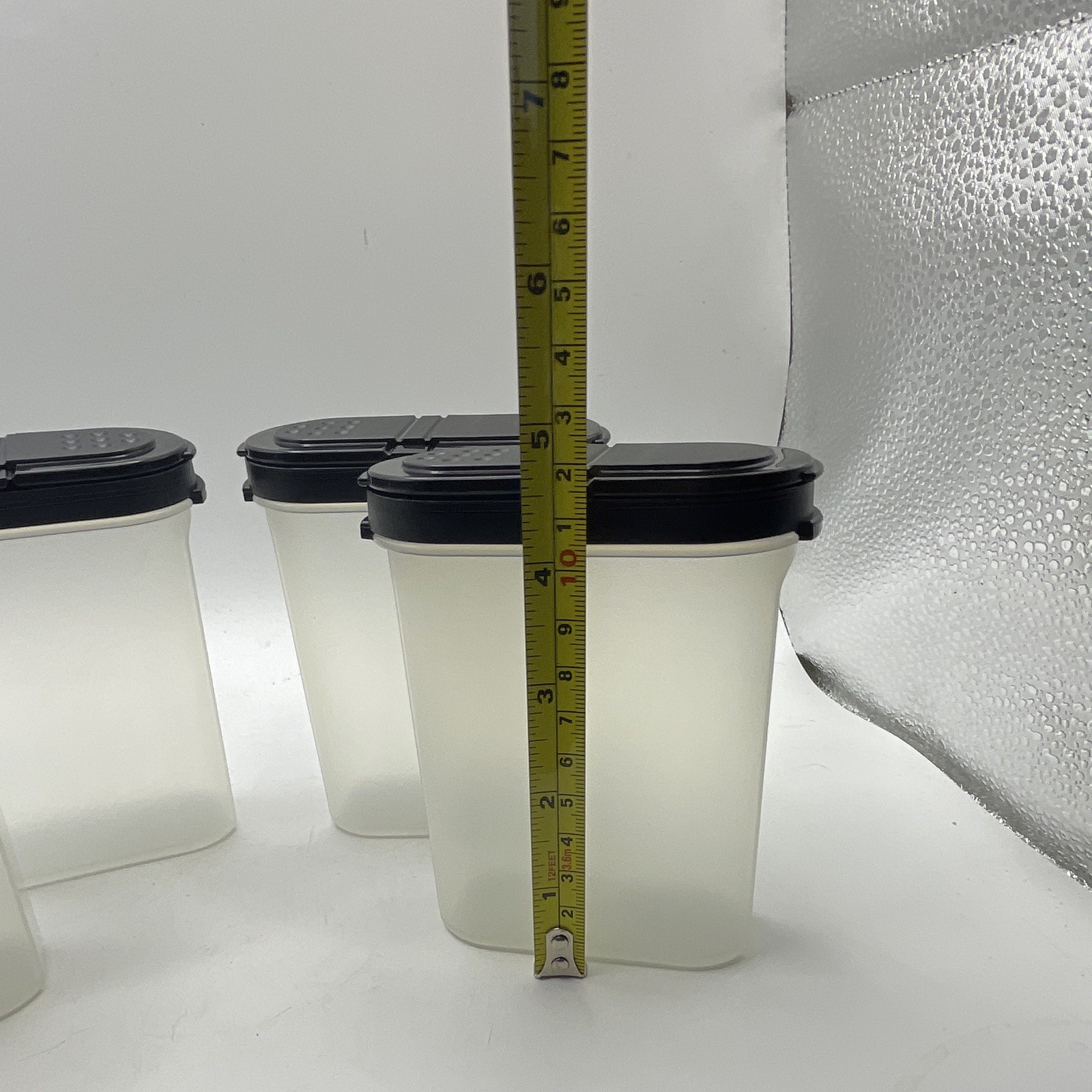 Tupperware Modular Mates 4pc Rectangular Storage Container Set Black Spices