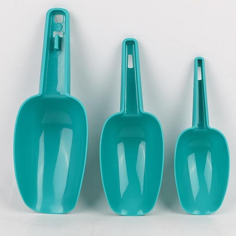 Set of 3 Ice Scoop Plastic Kitchen Ice Scoop for Canisters or Ice Maker Food S