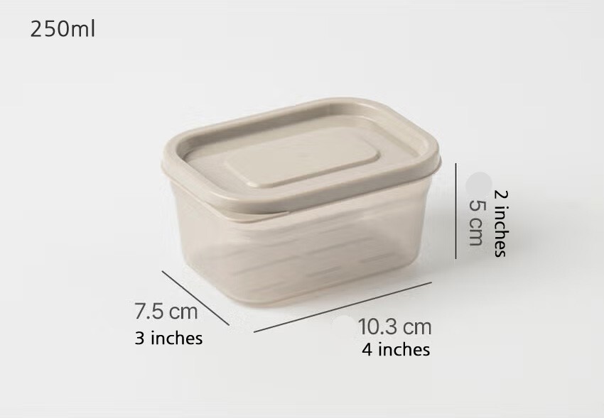 Flexible Storage Container 250ml Gray Modular Freezer Safe BPA Free Korea 10pack