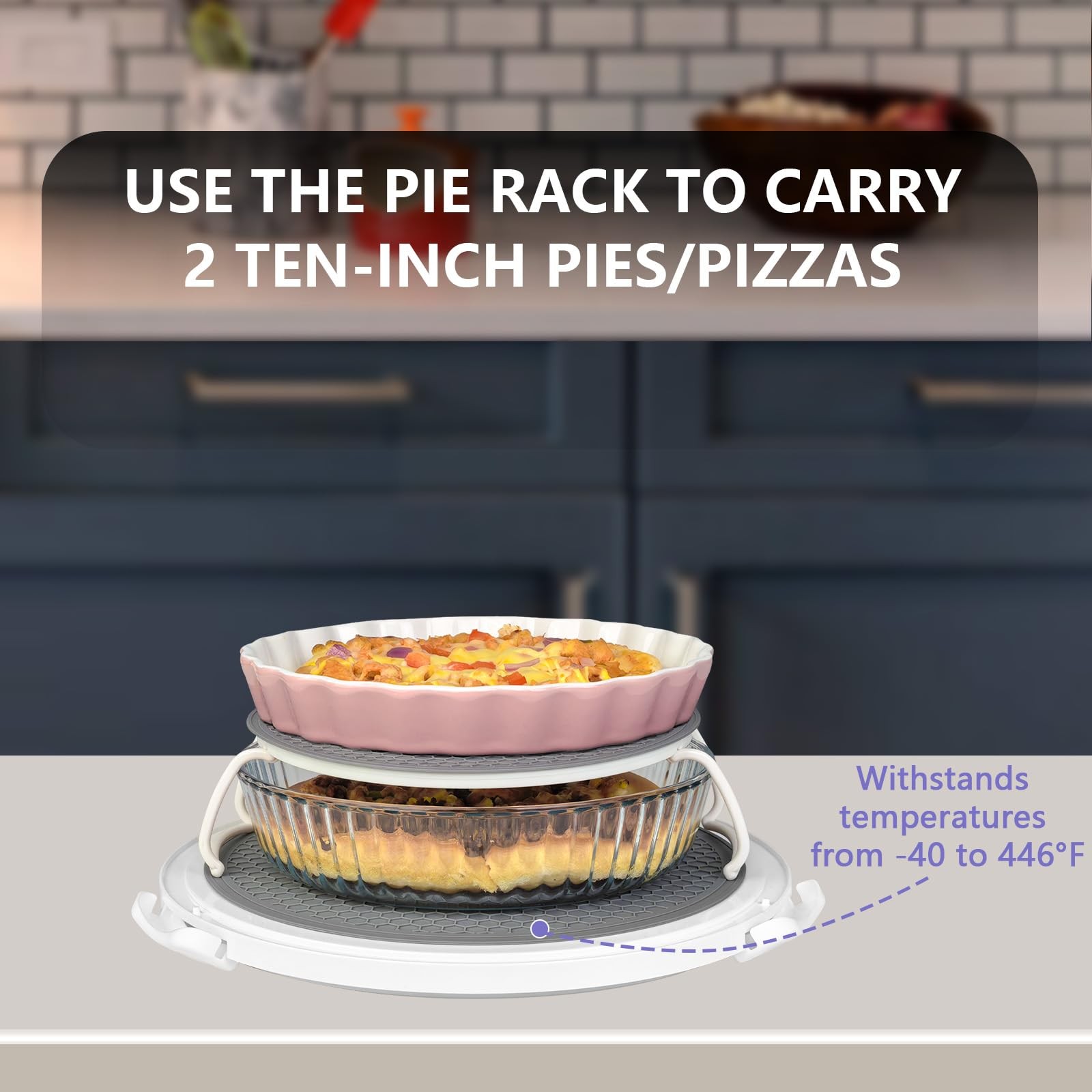 Round Cake Carrier Box with Lid and Handle, Transportation Insulated Bag for …