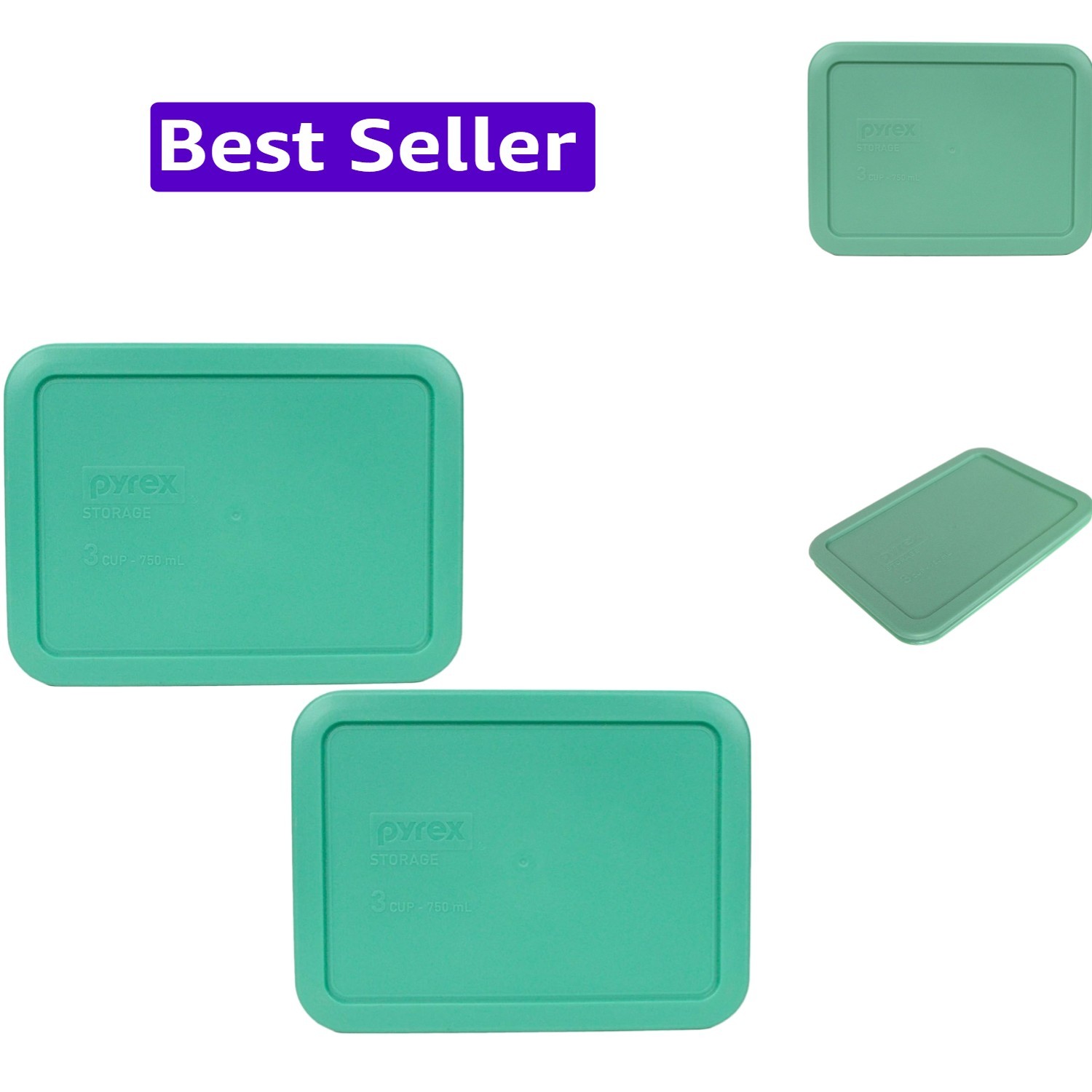 7210-PC 3-Cup Light Green Food Storage Lid 2-Pack – | BPA-Free Plastic | Rec…