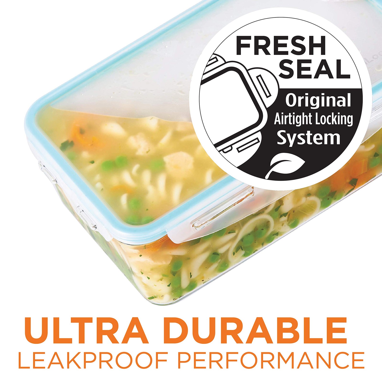 LOCK & LOCK Purely Better Tritan Container/Square Food Storage Bin, 20 Ounce,…
