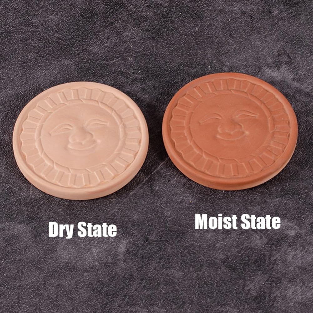 Terracotta Brown Sugar Saver 2 Pack, Moisture Keeper Disc for Storage