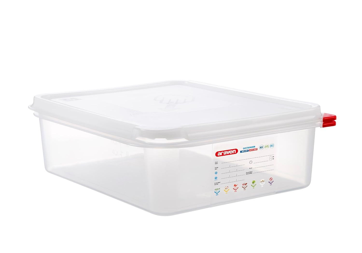 Airtight Container, Food Pan with Lid for Storage in Kitchen and Restaurant, 6.8