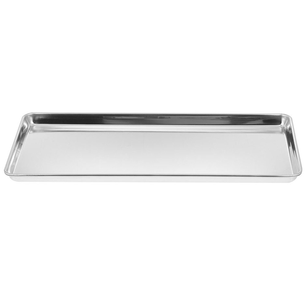 Stainless Steel Plate Noodle Roll Dish Rice Banquet Small Pan Food Service Tray
