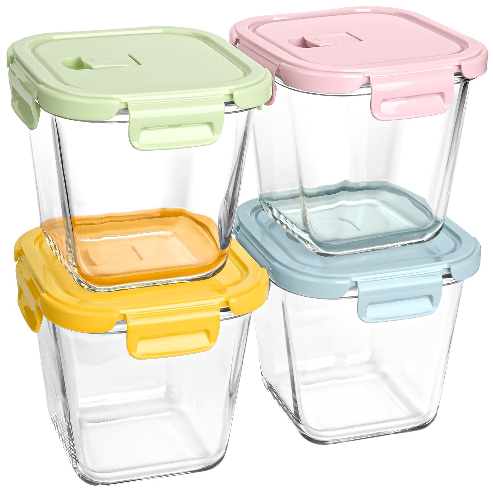 Susukkie Glass Soup Containers with Lids 32oz – Borosilicate Glass Storage Co…