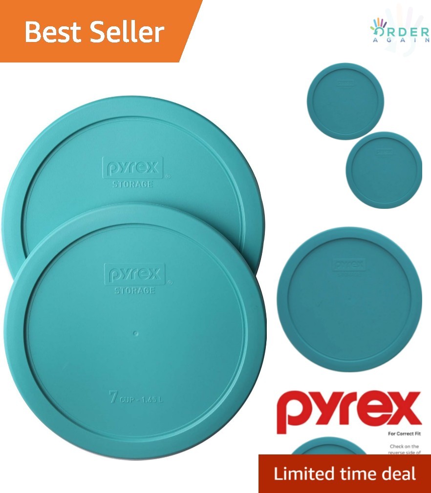 6/7-Cup Food Storage Replacement Lids 2-Pack BPA-Free Plastic Reusable