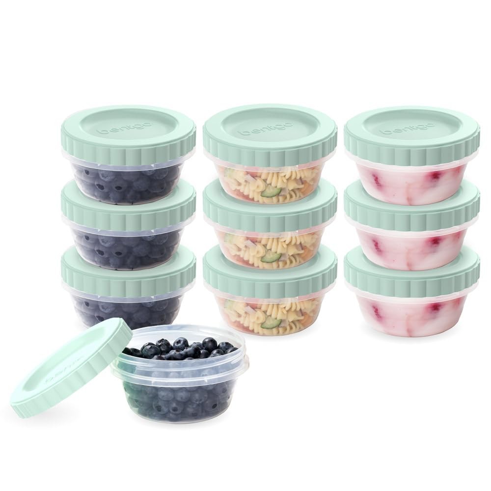 Bentgo Prep – 20 Piece 8 fl oz Leak-Proof Deli Containers with Lids, Food Sto…