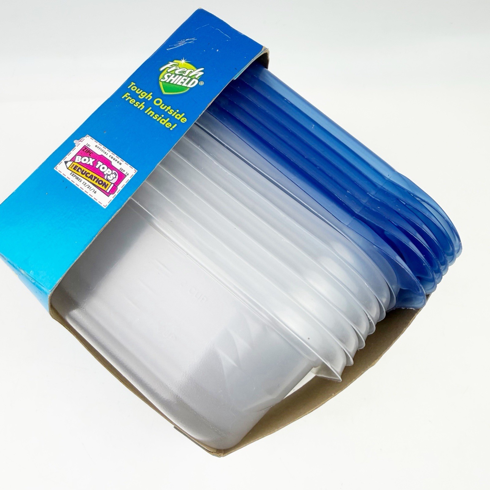 NEW Ziploc Snap ‘n Seal Small Square Containers 20 oz 6 Containers Lids 2.5 C