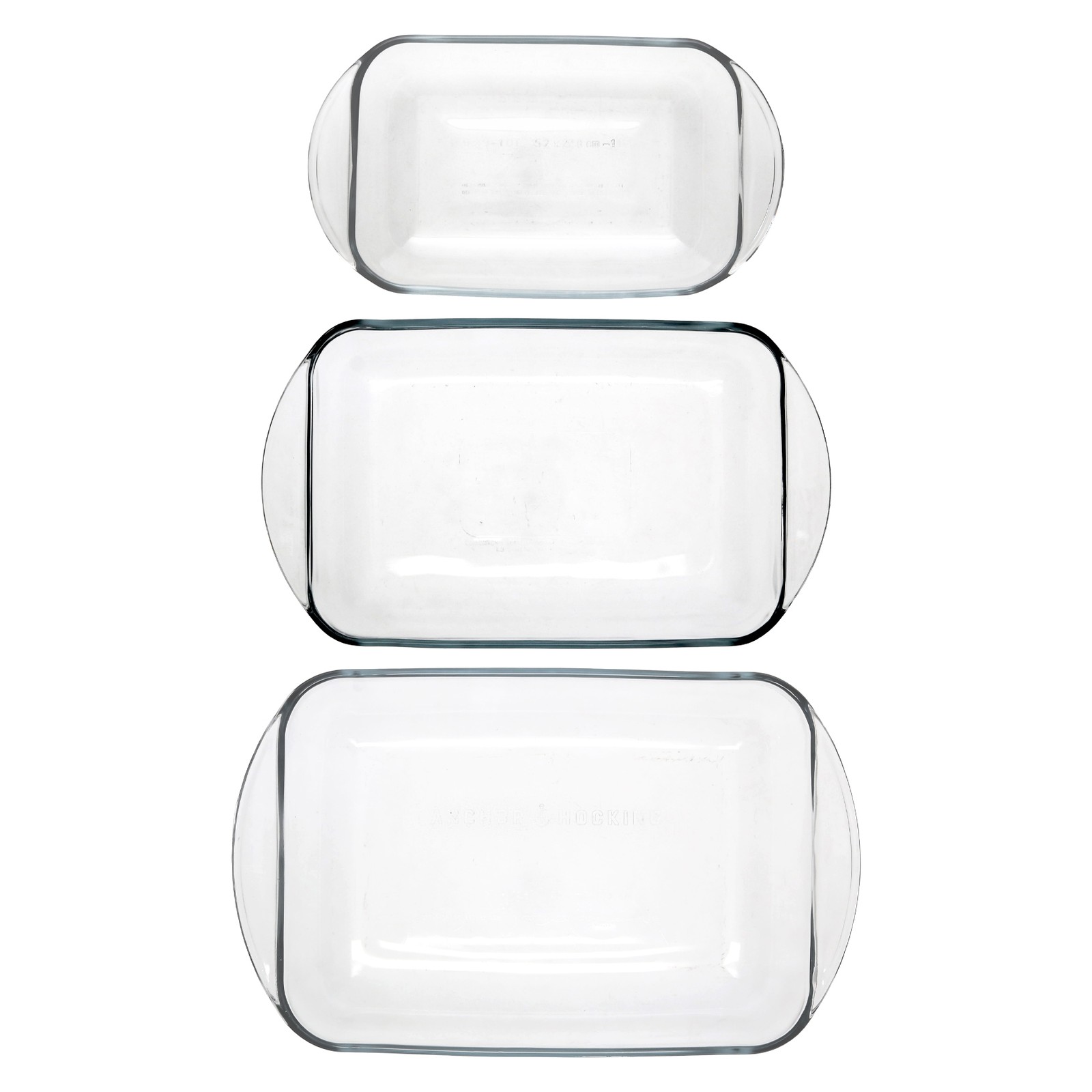 Anchor Hocking 81224L20 3-Piece Bake & Serve Glassware Set
