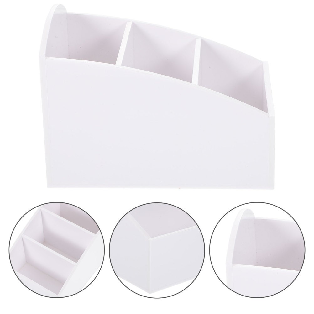 Acrylic Storage Box White For Hotel Lobby 1Pcs 4.91X3.54X3.34In