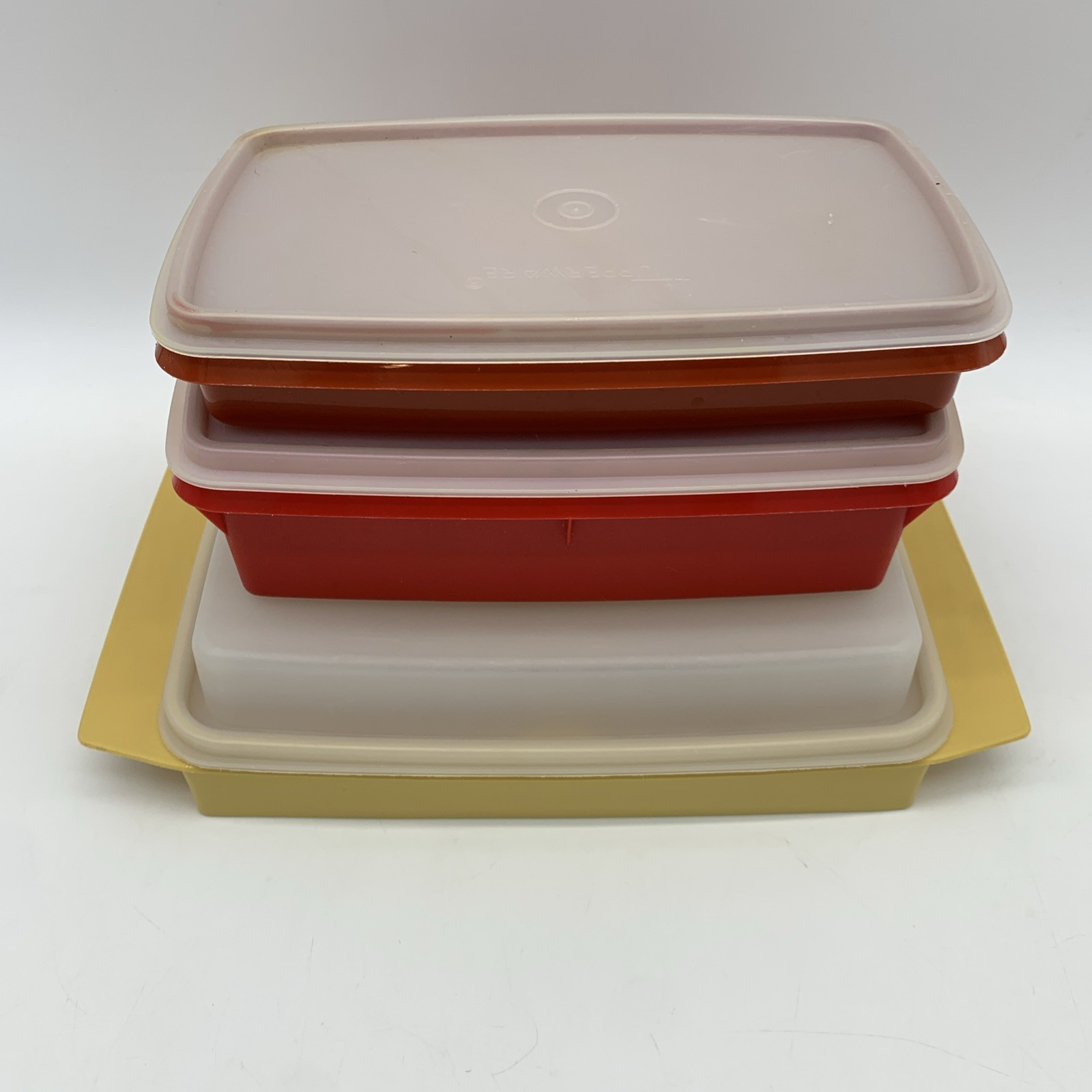 Tupperware Lot of 3 Deviled Egg Holder 723 Deli Keeper 816 Stow n Go 767 Storage