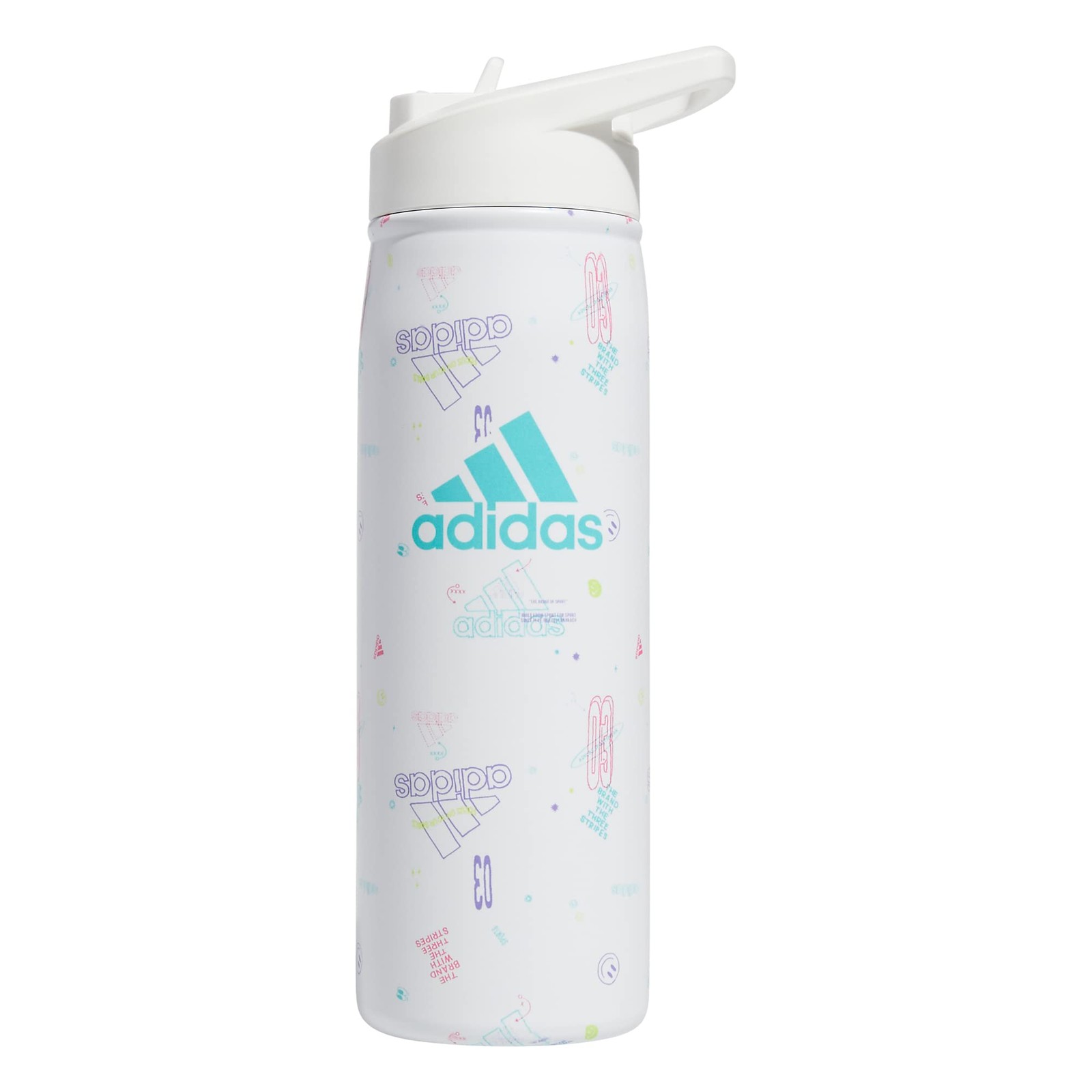 600ML (20oz) Insulated Stainless Steel Water Bottle, Hot/Cold, Straw Top