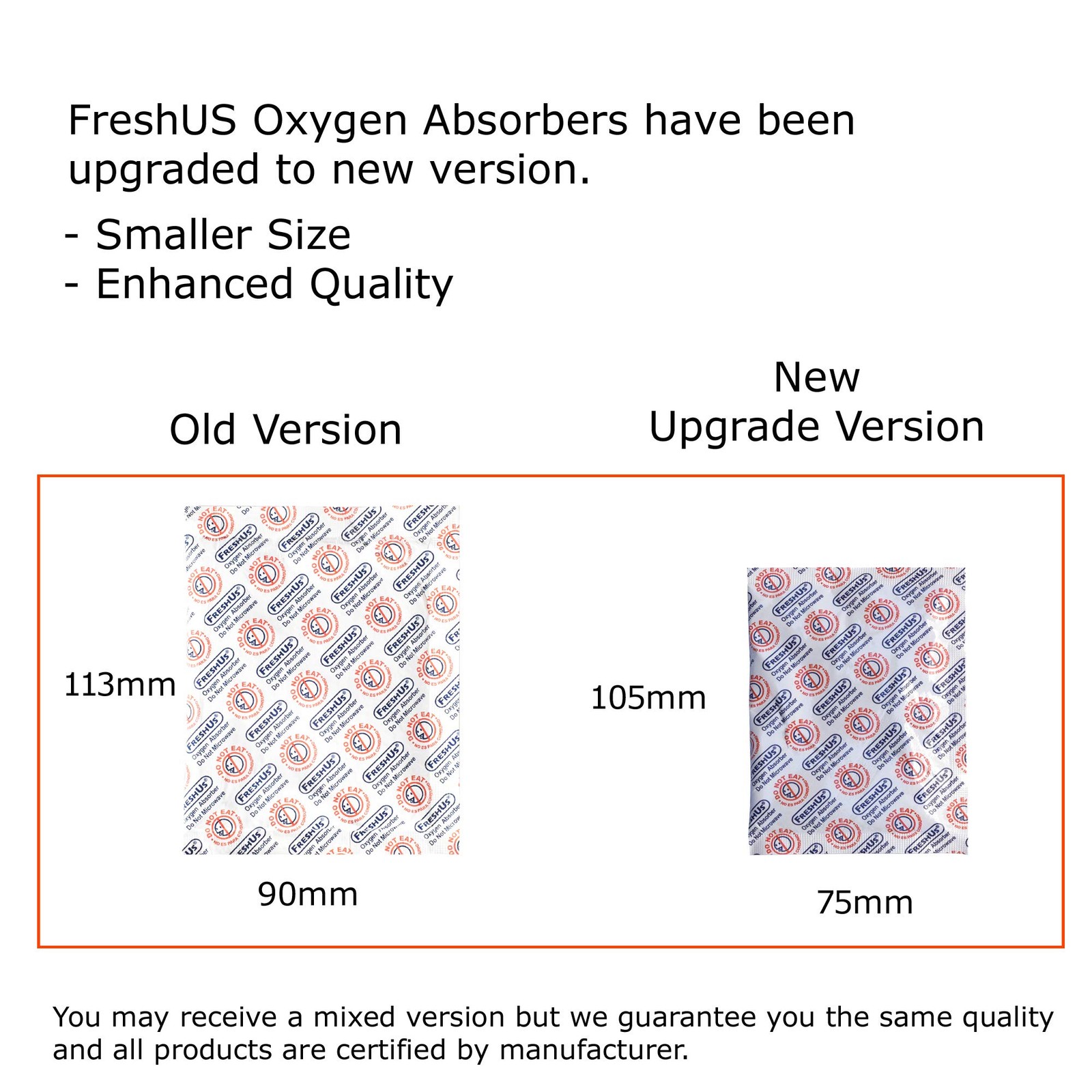 Freshus 2000Cc Oxygen Absorber – Long Term Food Storage 50 2000 Cc
