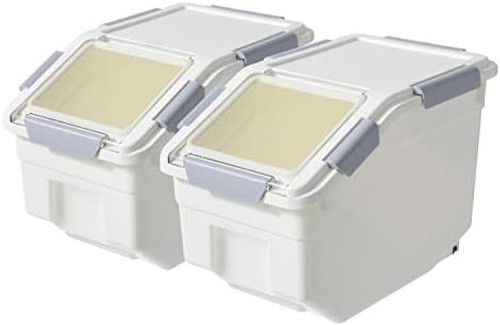 CITY BABY 2 Pack Airtight Flour Storage Container With Scoop,Dry Food, Sugar,…