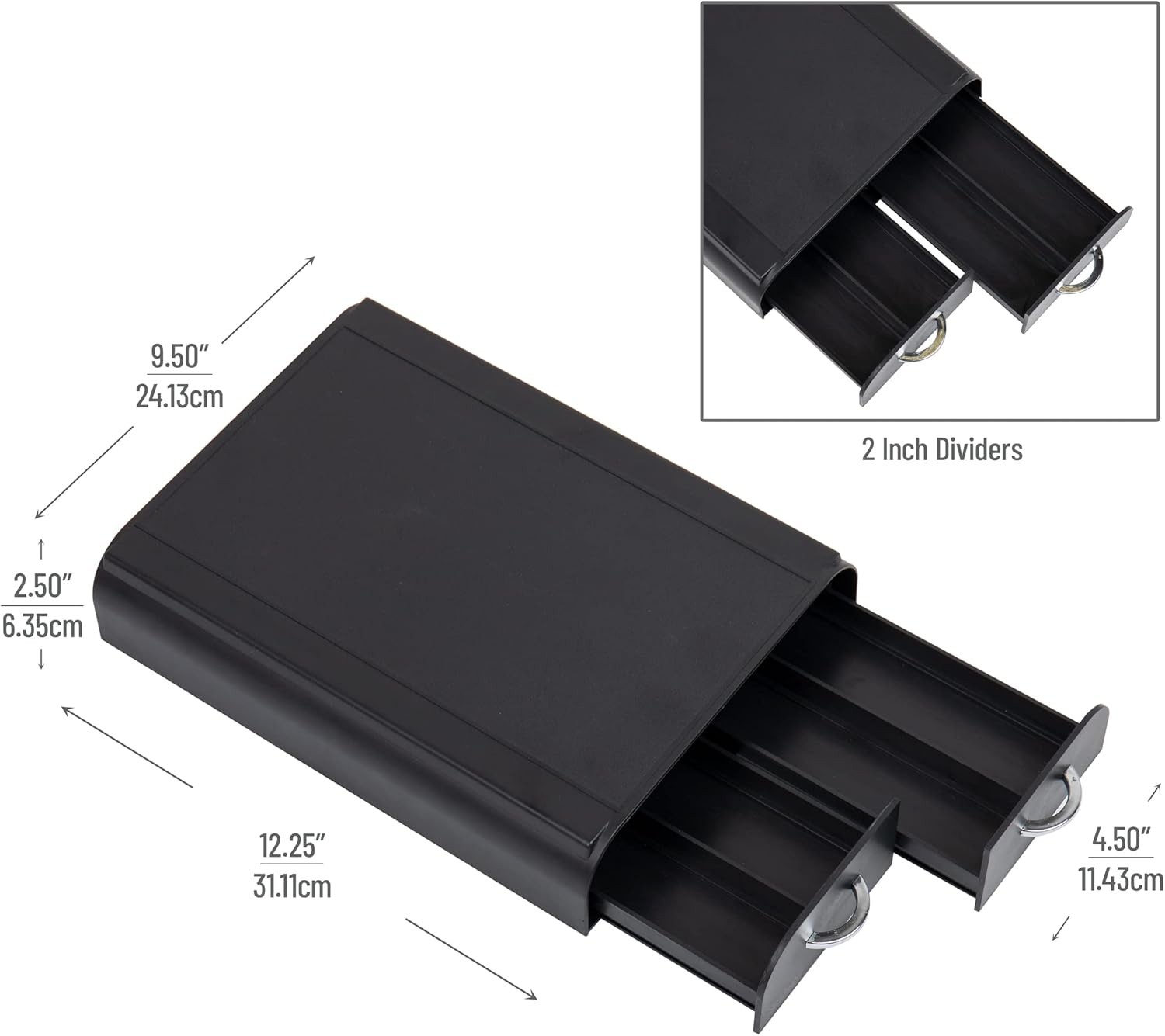 Mind Reader Single Serve Pod 24 Capacity compatible with Mini Machine, Black