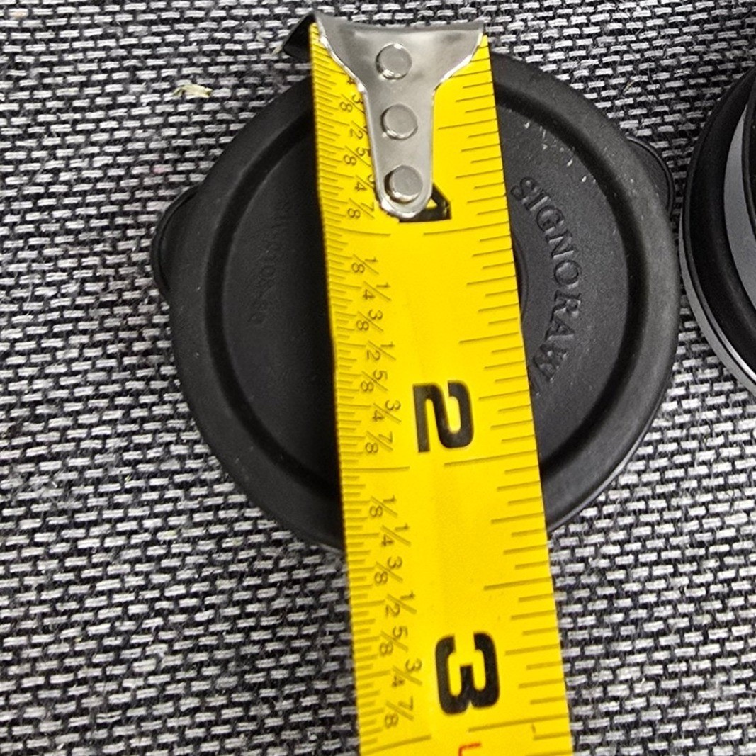 Signoraware Food Storage Containers Small Round 4pc Set Black Clear 80ml