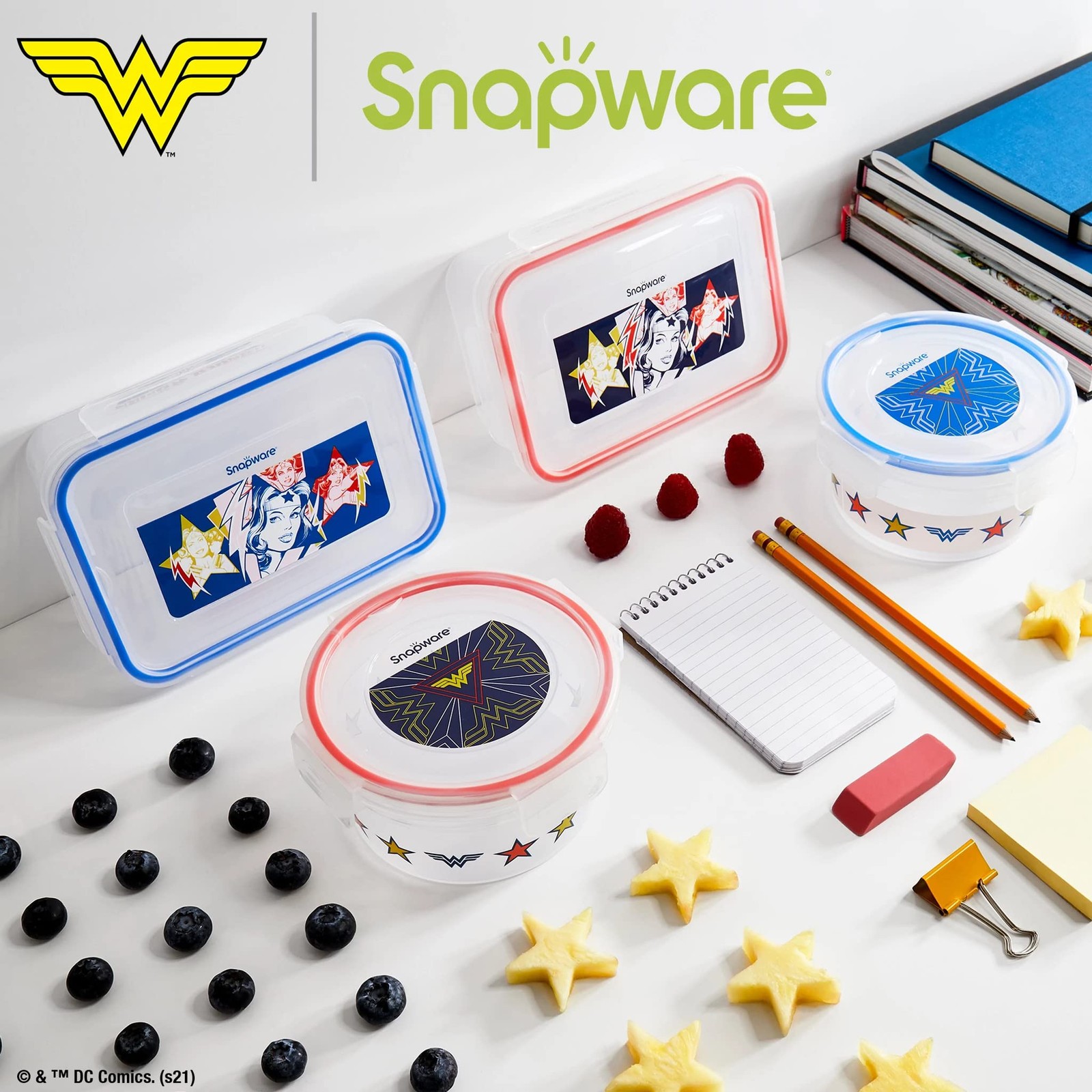 Snapware 8-Pc Plastic Food Storage Containers Set, 4.6-Cup & 3-Cup Meal Prep …