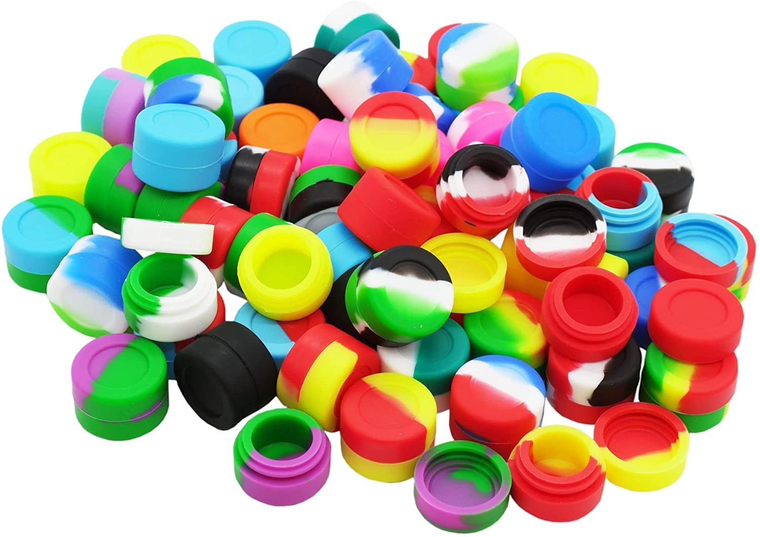 3Ml Wax Silicone Containers Concentrate Airtight Oil Non-Stick Jars Food Grade (