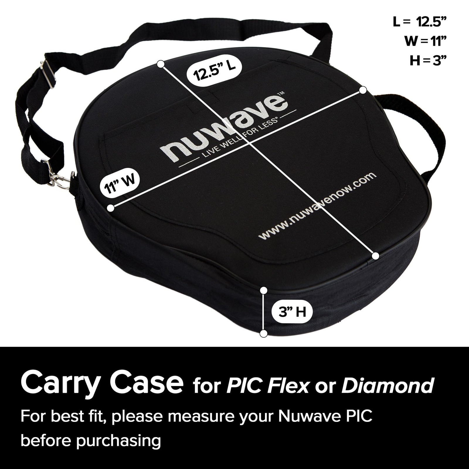 Nuwave Pic Carry Case Sold By Original Manufacturer Durable Water-Resistant