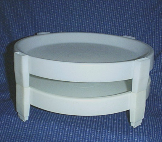 (2) Tupperware DIVIDE-A-RACK #511 Stacking Trays – Cookies /Pie /Cupcakes/Pastry