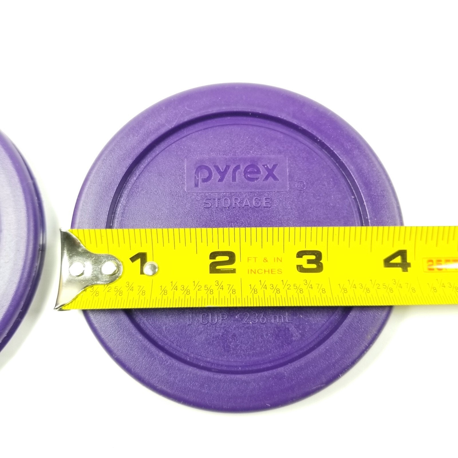 2 Replacement Lids for Pyrex 1-CUP Storage 4″ Bowl Round Purple Top Cover Lid