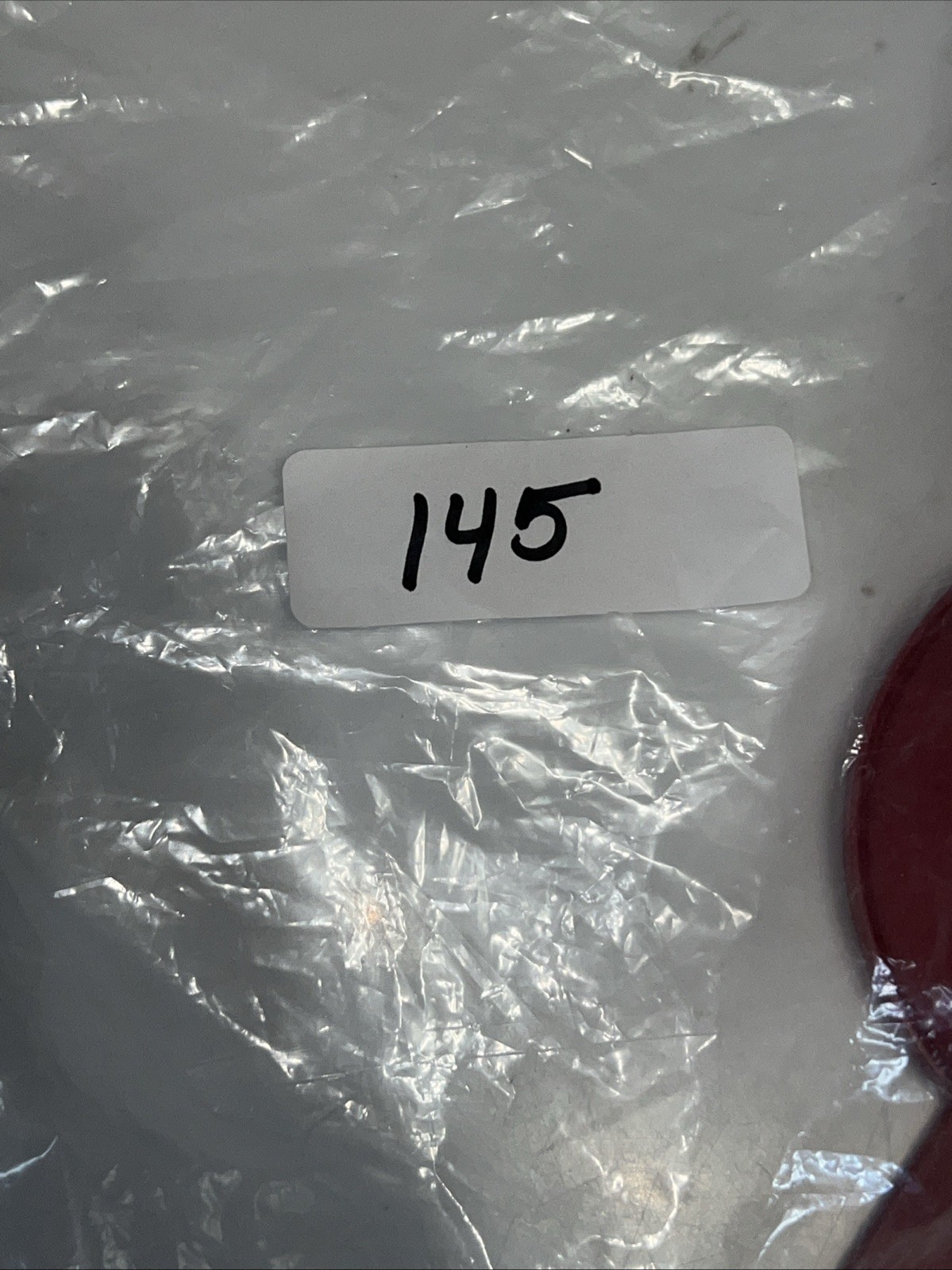 Set 2 Vintage Tupperware Forget Me Not Onion/Tomato Hanging Keeper RED Garnet