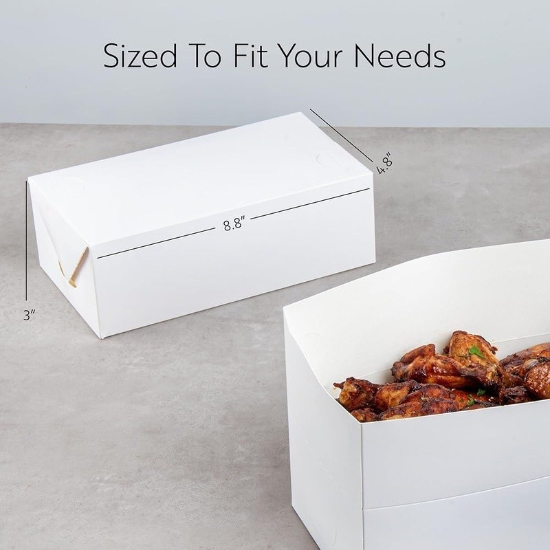Fast Top Paper Takeout Container 71oz Leak Proof Durable Food Box Meals New