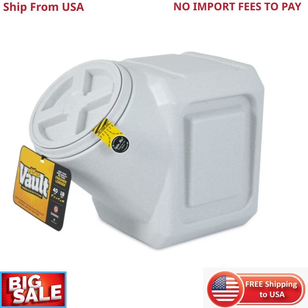 Gamma2 Vittles Vault Outback Stackable Plastic Dry Pet Food Storage Container fo