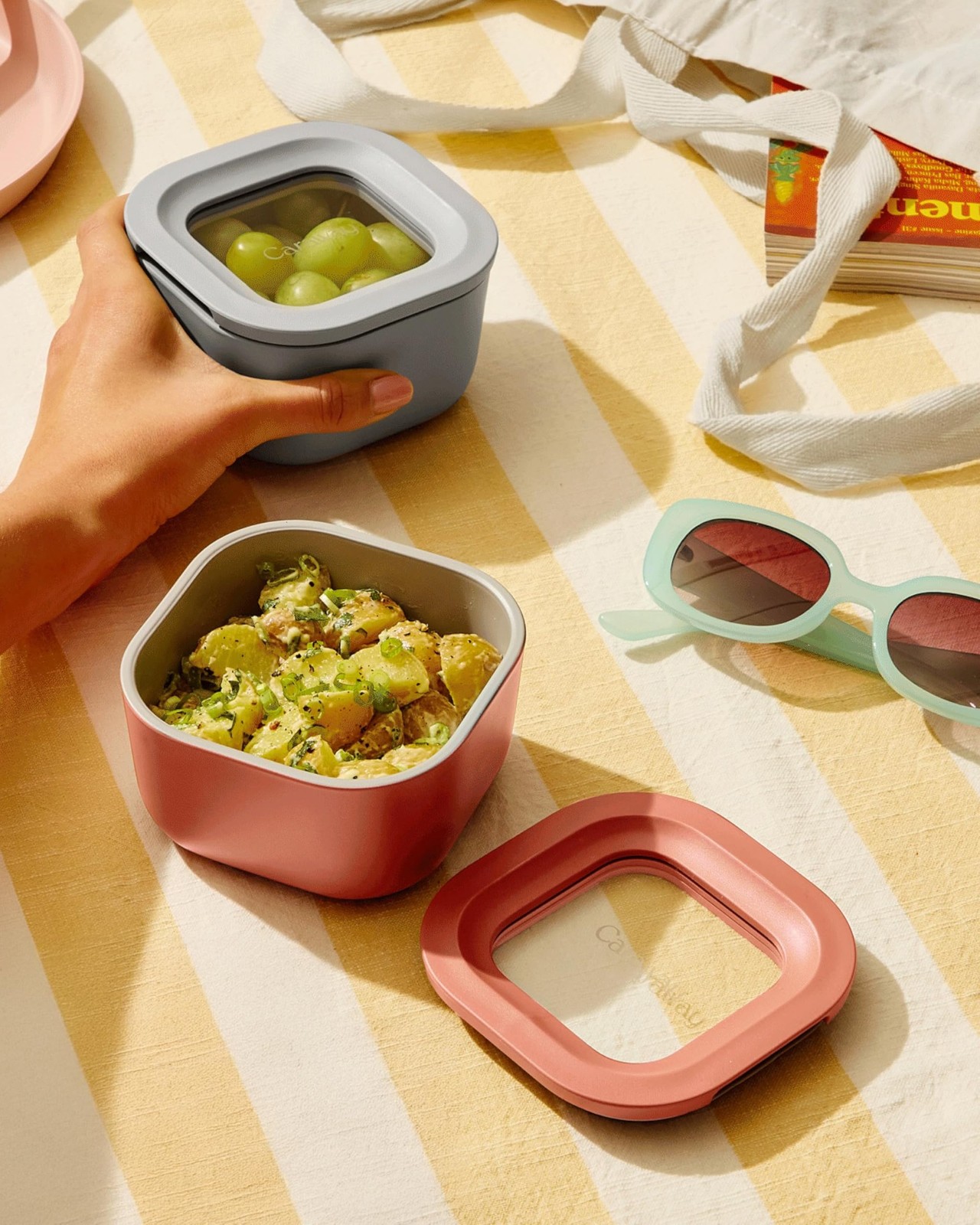 Mini Food Storage 9pc Set – Glass Storage Containers for Food – Non-Toxic Cer…