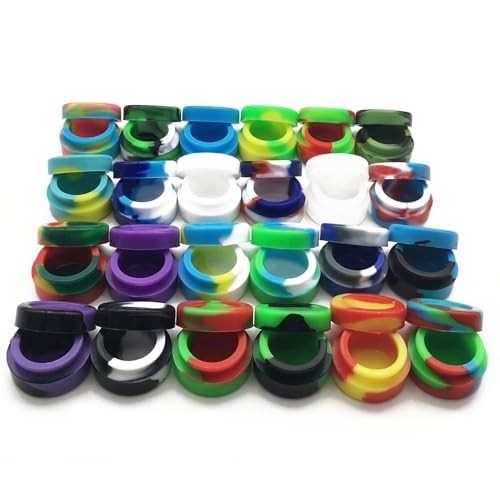 5ml Non-Stick Silicone Wax Concentrate Containers – Multi-Use Jars (100 Pack)