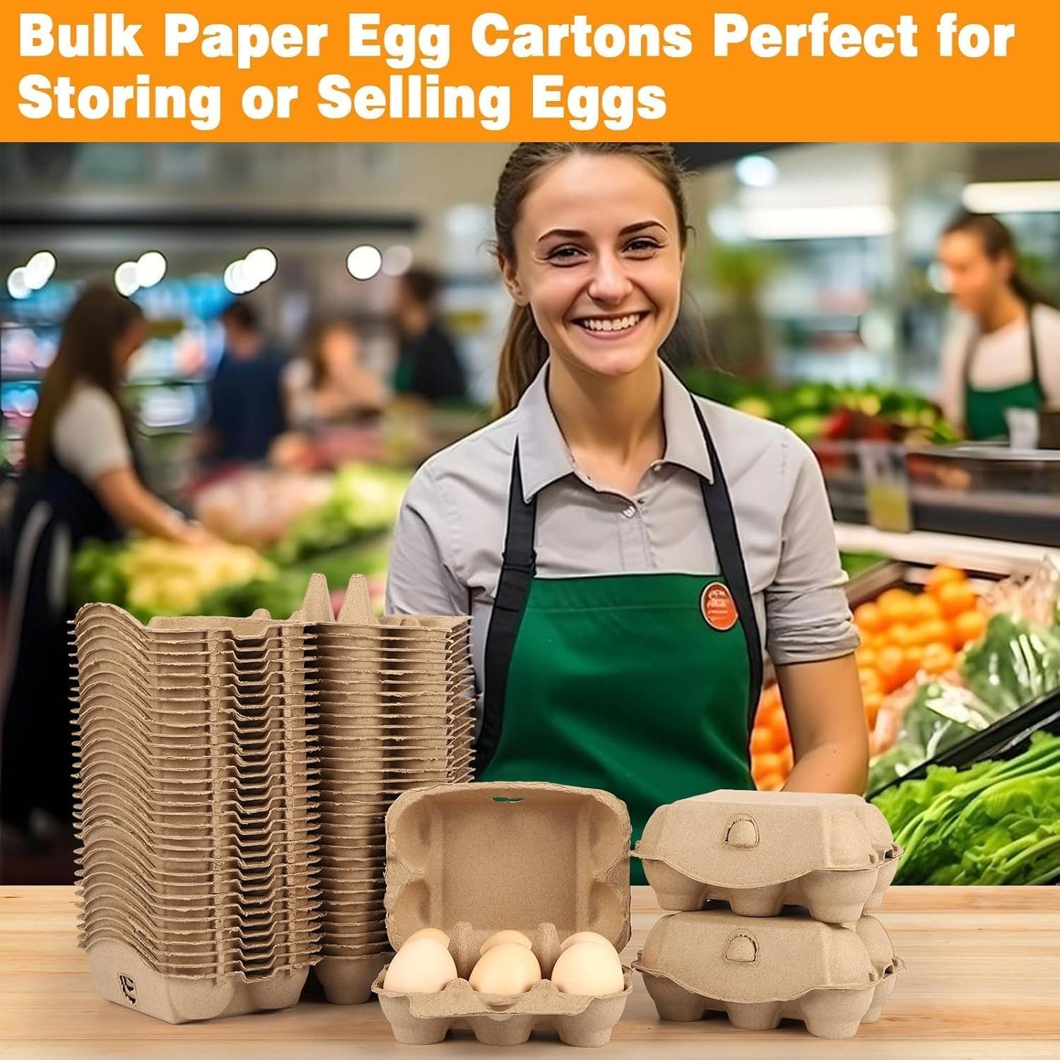20 Pack Egg Cartons Cheap Bulk, 6 Count Egg Storage Containers Holder, Sturdy…