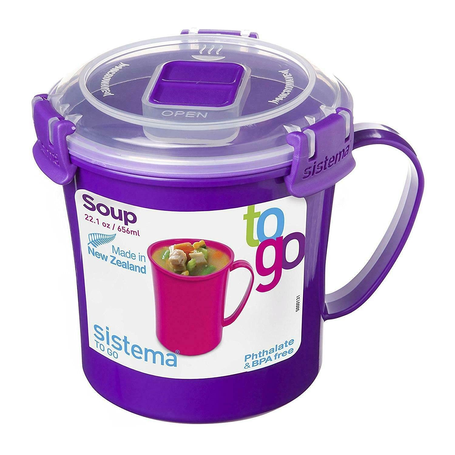 Microwave Medium Soup Mug | Microwave Food Container | 656 ml | BPA-Free | Mi…