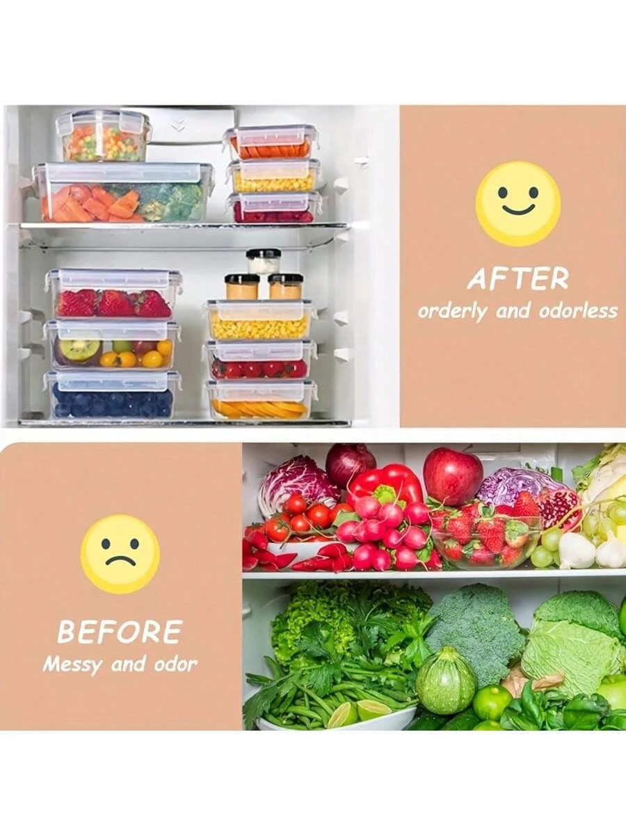 24Pcs Glass Food Storage Containers Airtight Lids Meal Prep Freezer Safe Set