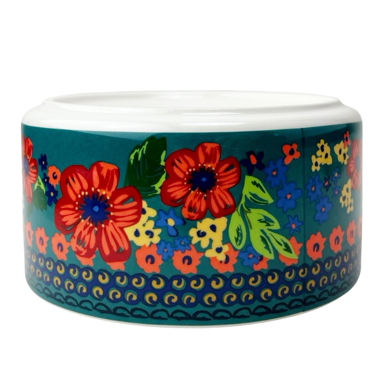Pioneer Woman Dazzling Dahlias Ceramic Bowl Storage Small 18 oz No Lid 2.5 x 5″