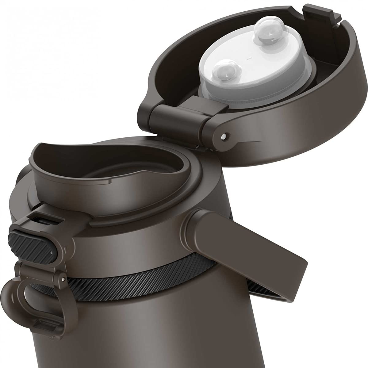 Thermos Alta Series Stainless Steel Direct Drink Bottle 16 Ounce Espresso Black