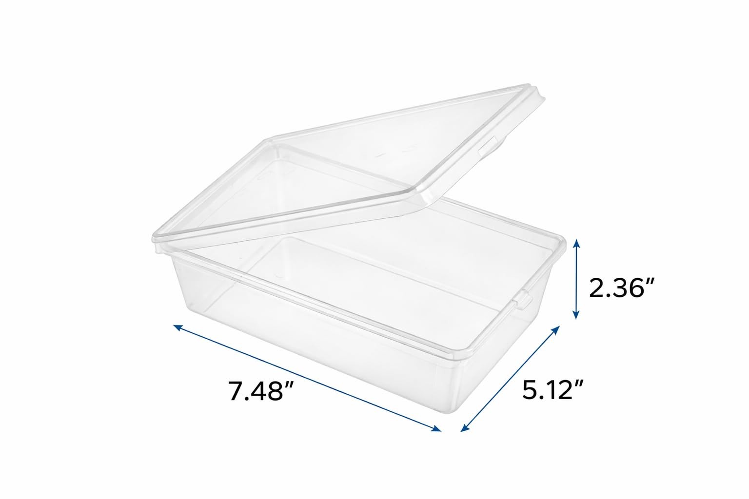 StoriGo 20 Pack 34 oz Airtight Food Storage Containers with Attached Hinged L…