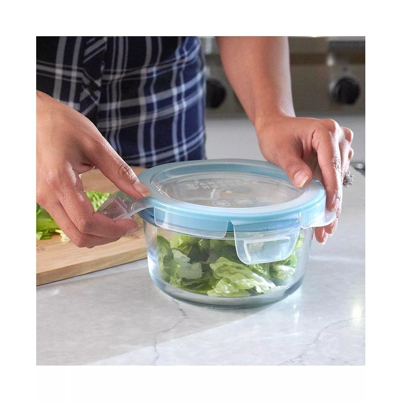 Leak Proof Glass Food Storage Containers Airtight Microwave Oven Safe BPA Free