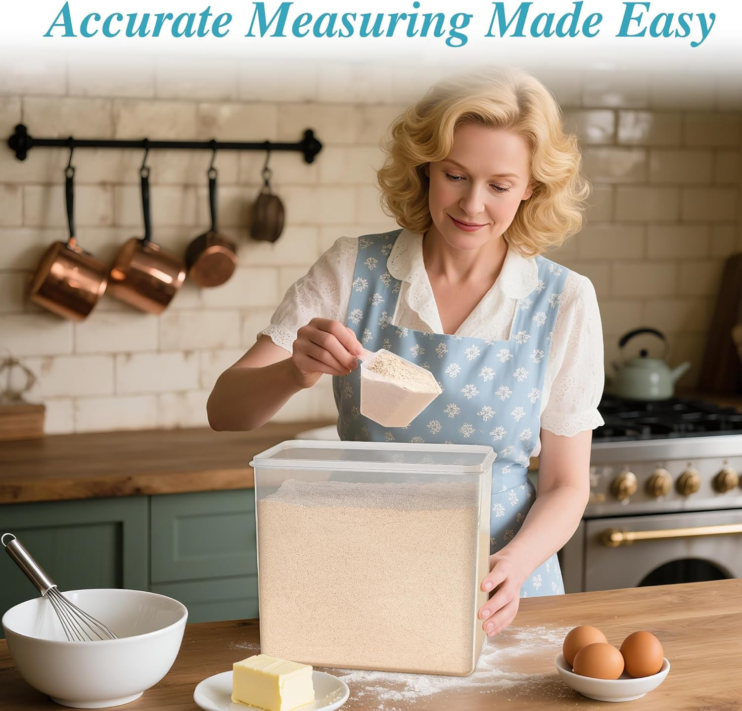 8.5L 2 Pack Extra Large Flour Sugar Storage Containers for 20Lbs Flour, Airtight