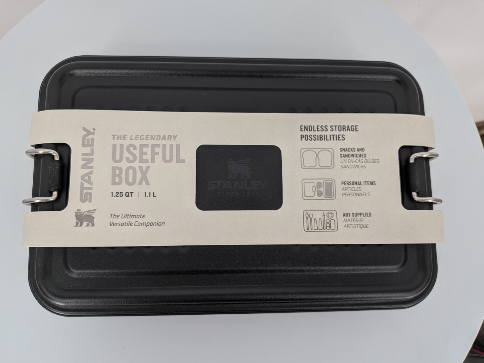 NEW STANLEY Classic Legendary Useful Box make up tool storage 1.25qt Black lunch