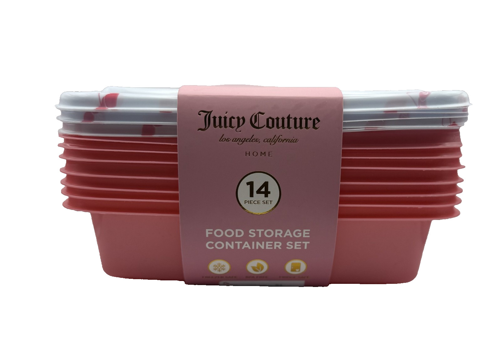 Juicy Couture Food Storage Container 14 Piece Set New